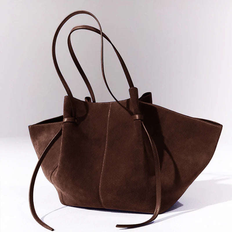 Sac fourre-tout en simili-daim – Grande capacité – Plusieurs coloris