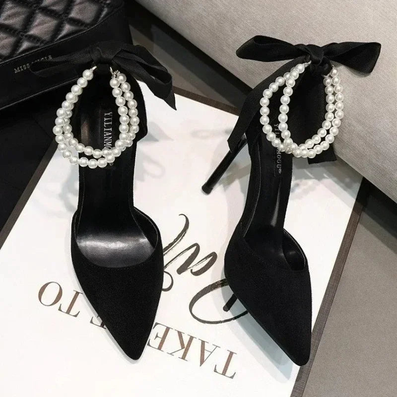 Sandales femme talons fins – Nœud & lacets
