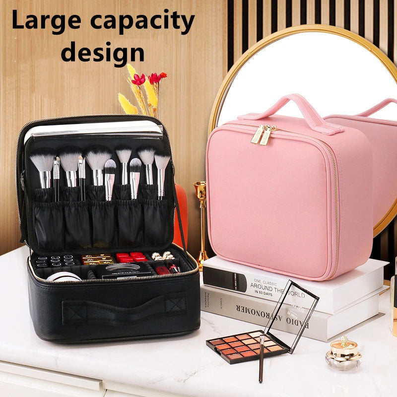 Trousse de maquillage voyage éclairée LED – Miroir intégré, rechargeable USB 10 coloris