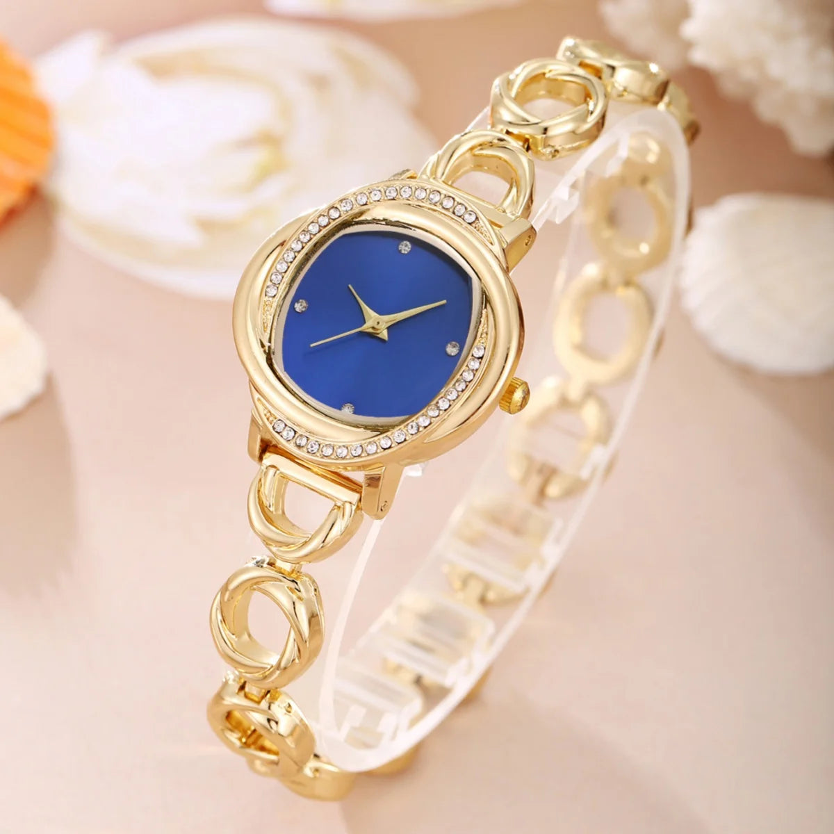 Montre femme design – Alliage, mouvement quartz – Plusieurs coloris