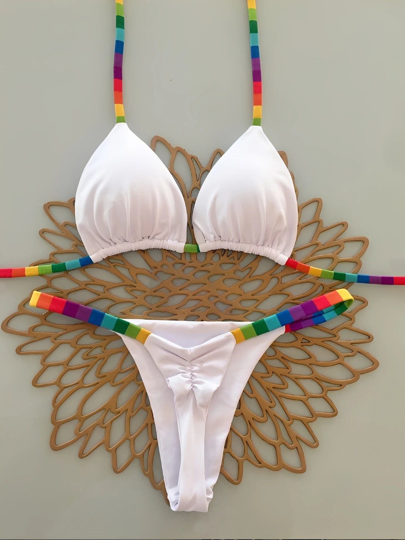 Trikini Femme – Imprimé Léopard & String Style Brésilien -Plusieurs coloris