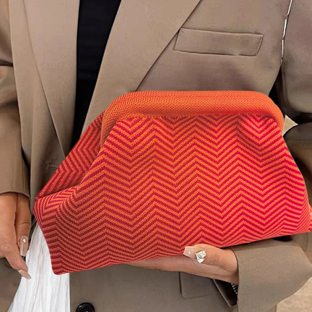 Pochette de plage en crochet – Sac été décontracté, color-block 13 coloris