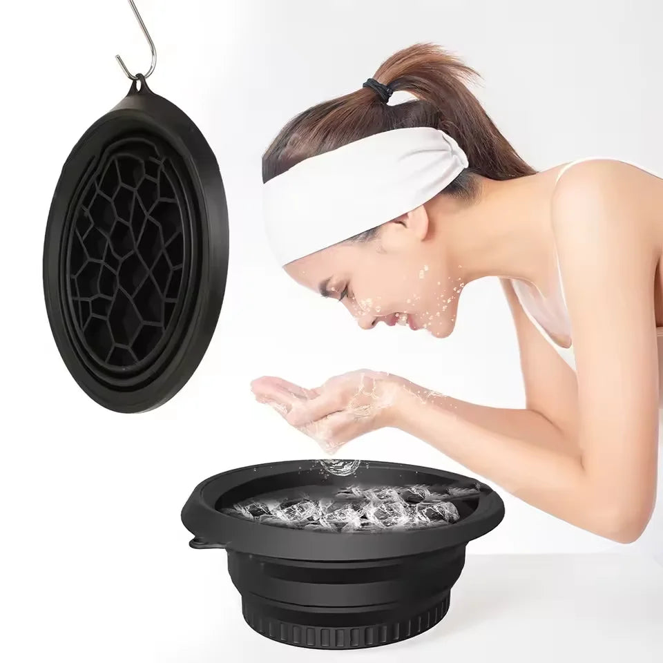 Bol Silicone bain de glace visage pliable –