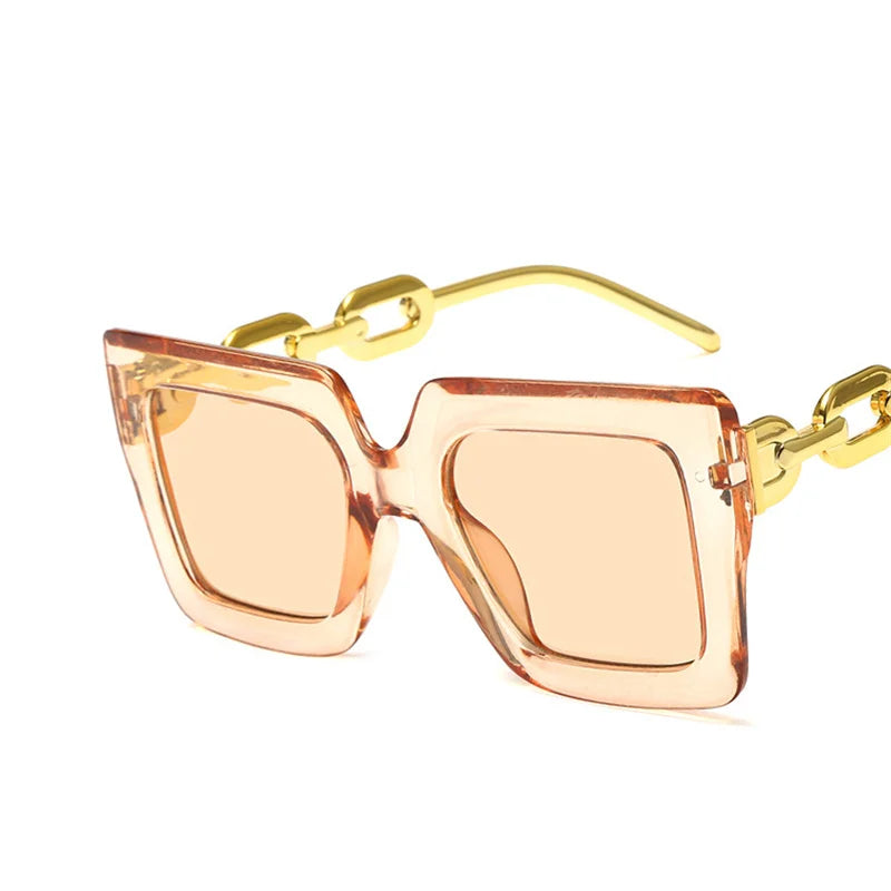 Lunettes de soleil oversize carrées – Unisexe – Plusieurs coloris