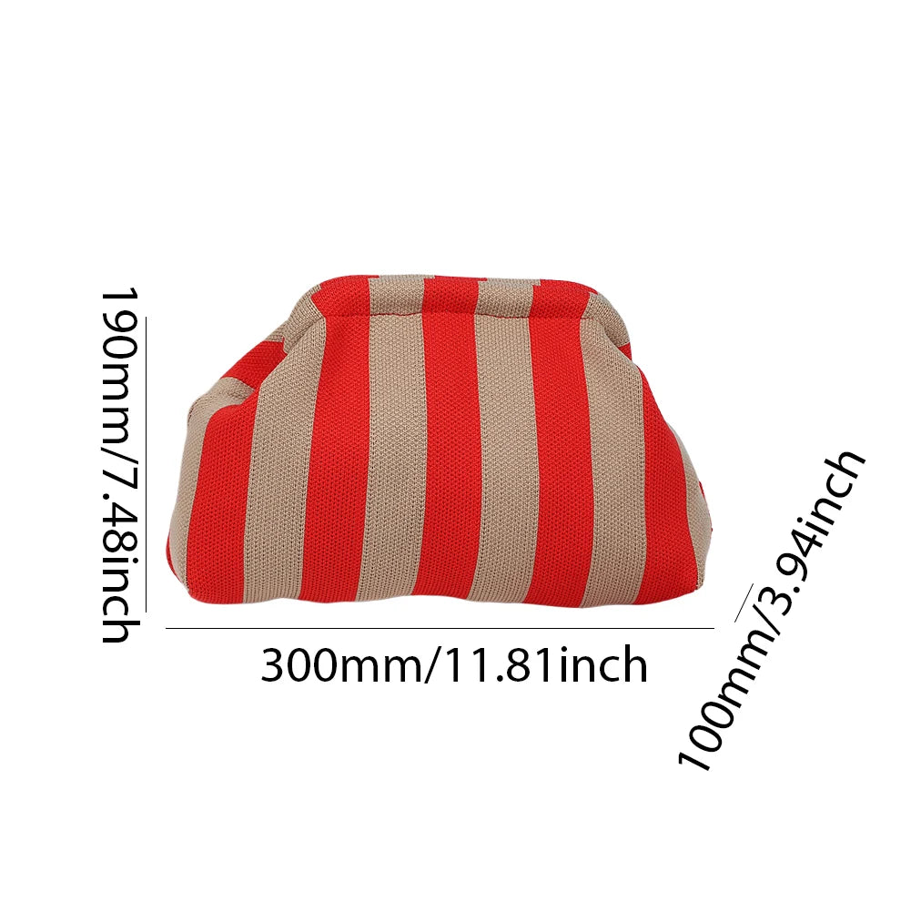 Pochette de plage en crochet – Sac été décontracté, color-block 13 coloris