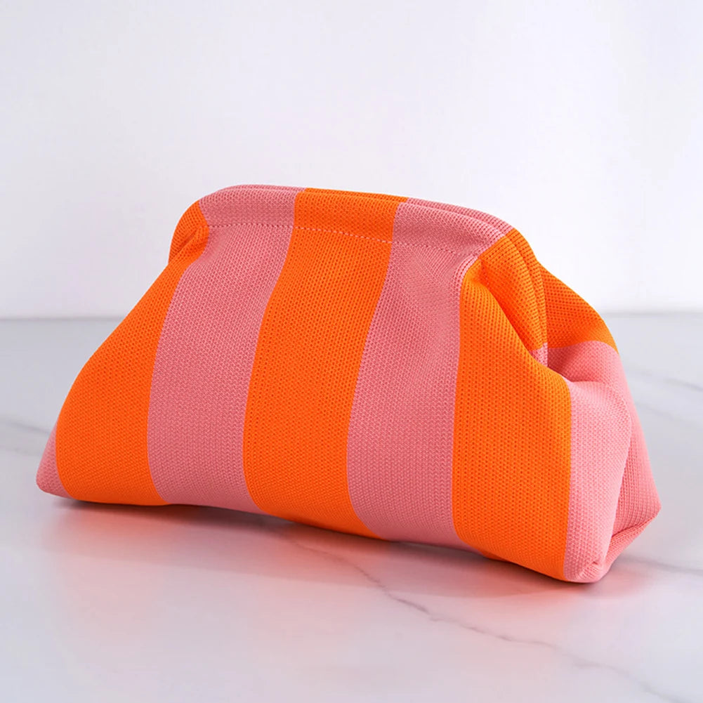 Pochette de plage en crochet – Sac été décontracté, color-block 13 coloris