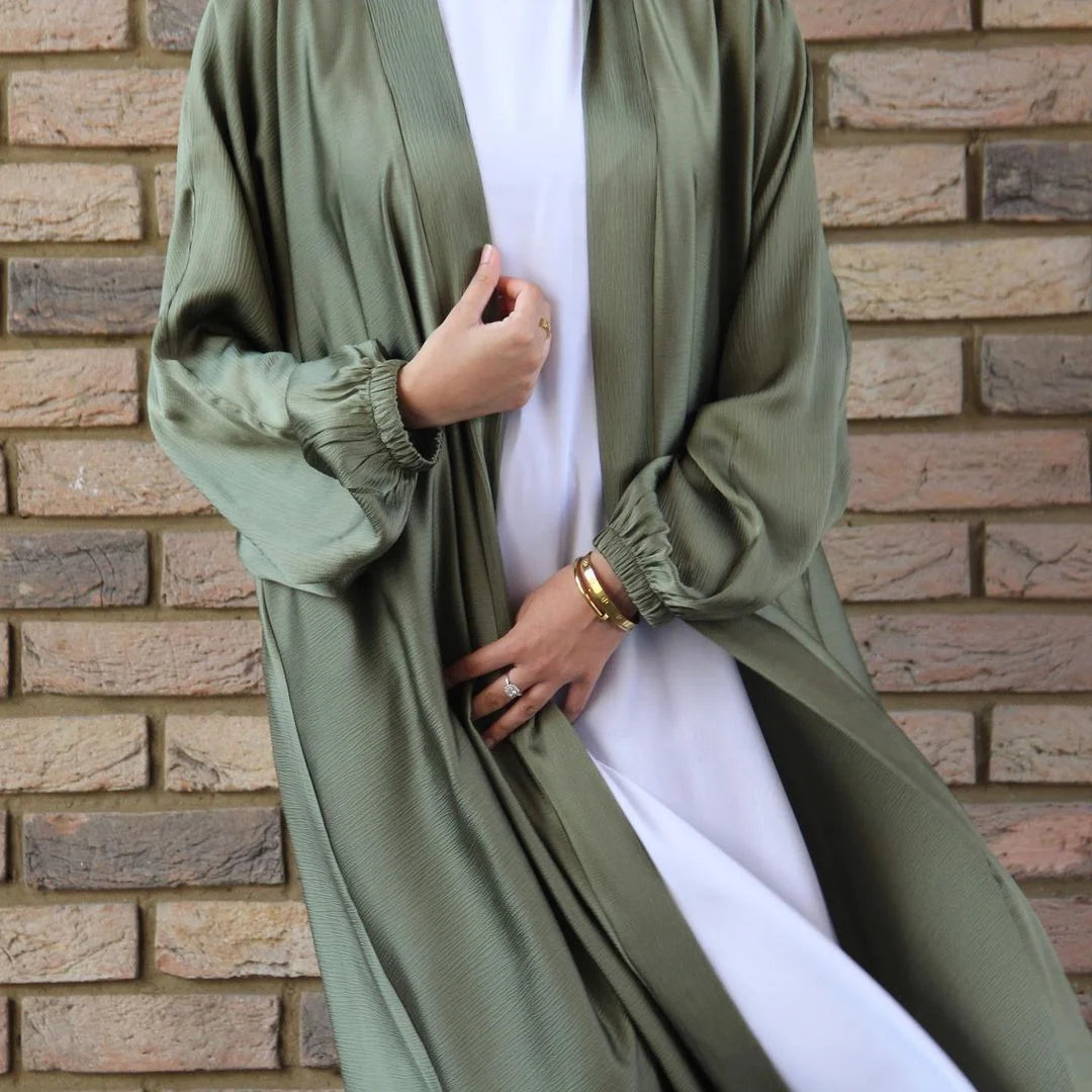 Abaya Satin Longue Élégante - 8 coloris