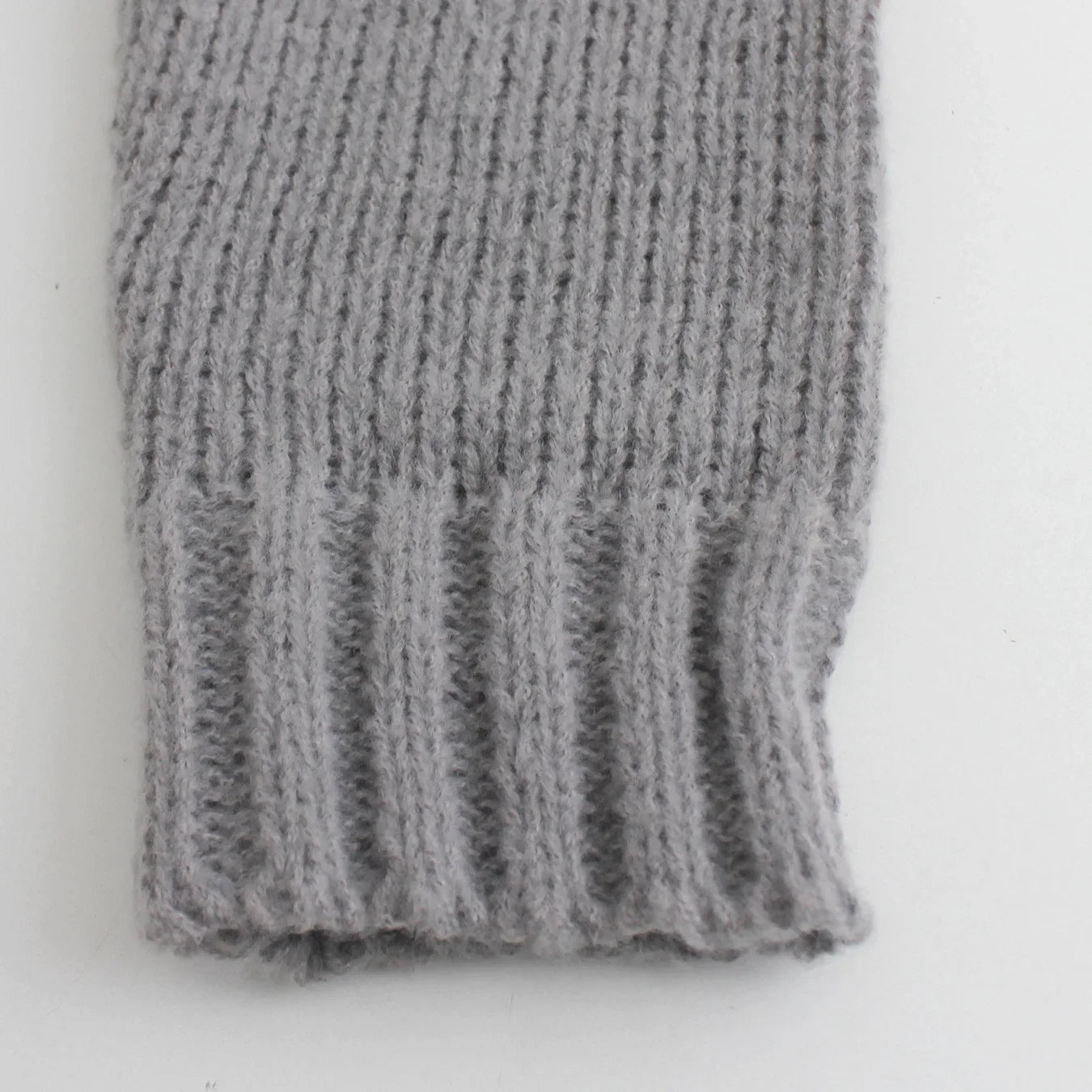 Pull col montant femme Maille torsadée motif fleuri, manches longues