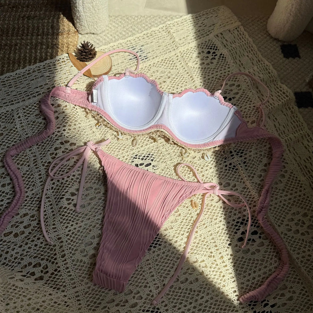 Bikini coquillage Push-Up – 5 Coloris