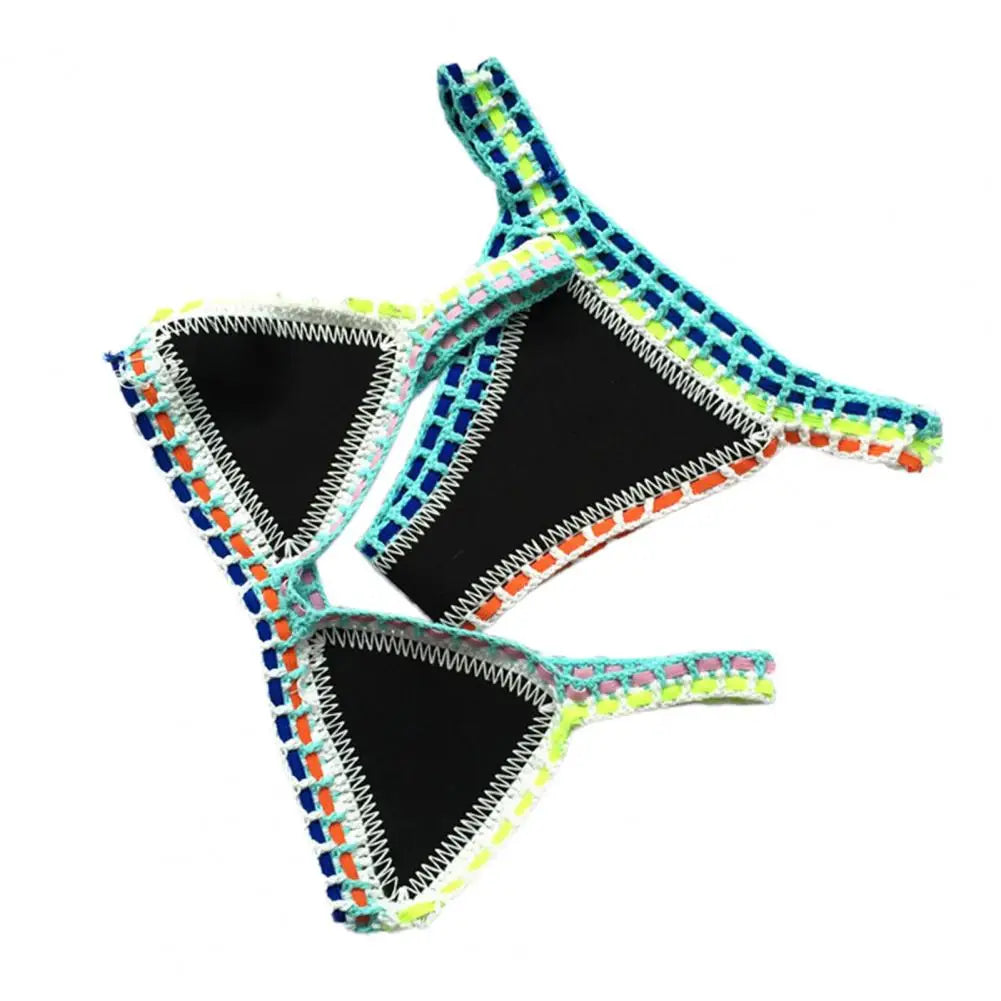 Bikini  2 Pièces – Crochet & Patchwork Style Brésilien -Plusieurs coloris