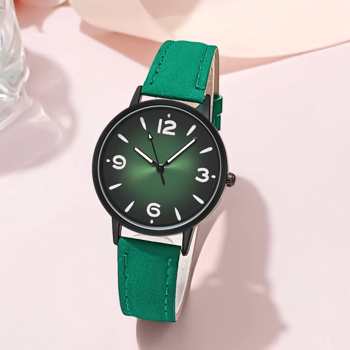 Montre femme quartz – Bracelet cuir PU – Plusieurs coloris