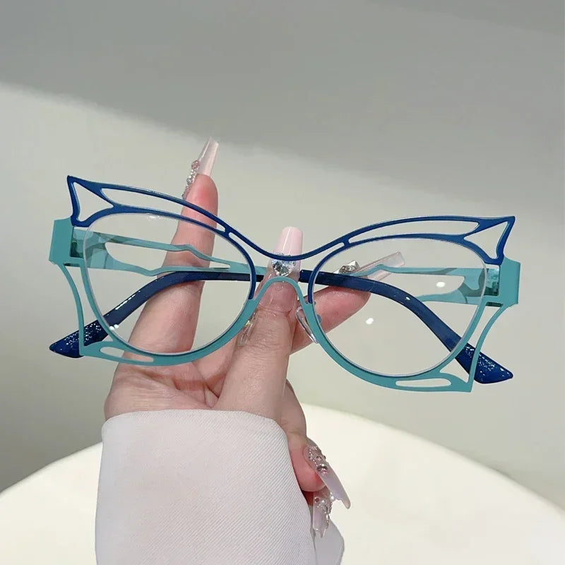 Lunettes papillon  – Anti-lumière bleue, multicolore – Plusieurs coloris