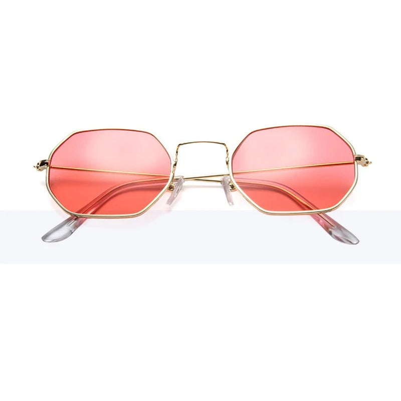 Lunettes de soleil femme polygonales – Monture alliage – Plusieurs coloris