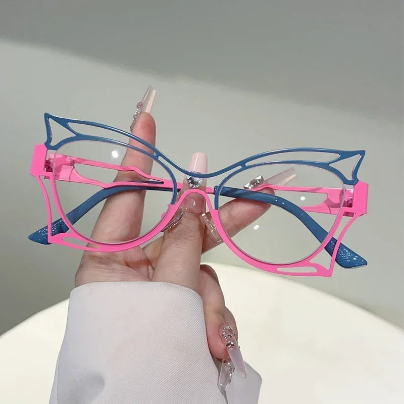 Lunettes papillon  – Anti-lumière bleue, multicolore – Plusieurs coloris