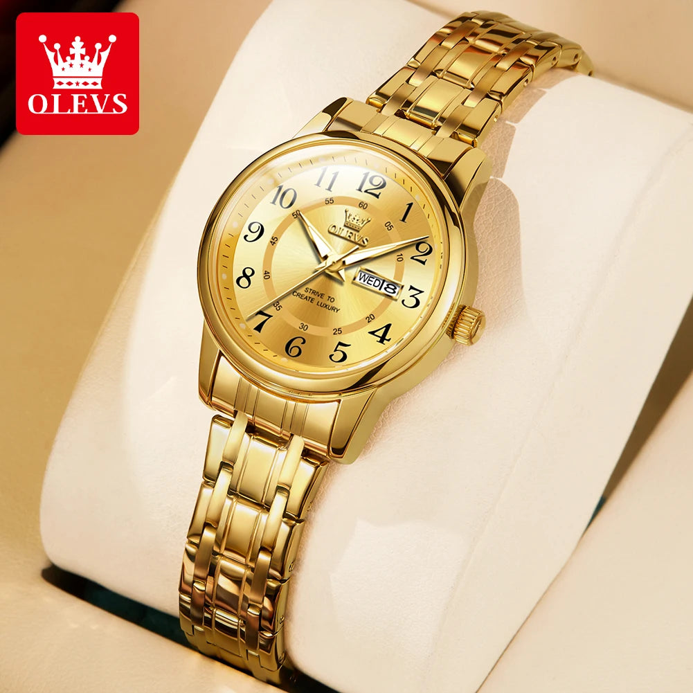 Montre femme – Quartz, acier, élégante – Plusieurs coloris