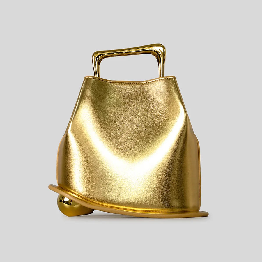 Sac seau en cuir PU – Poignée métal – Plusieurs coloris