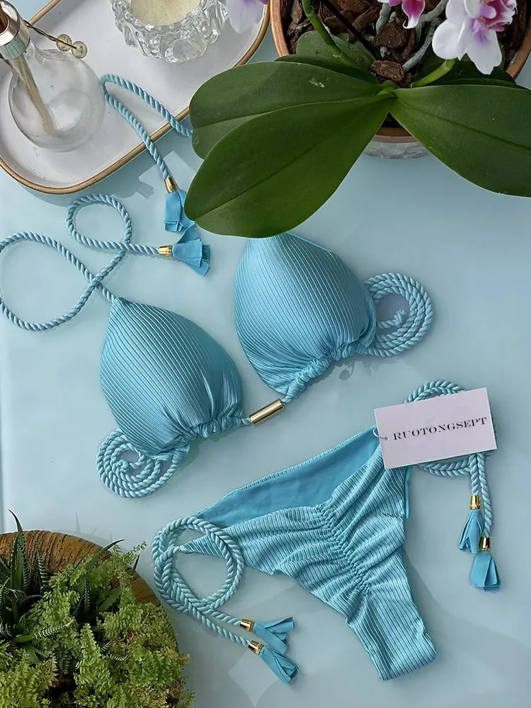 Bikini Femme & Taille Haute – 16 Coloris