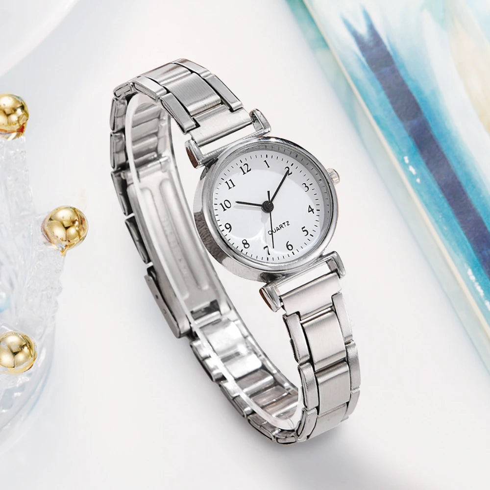 Montre femme acier – Quartz, bracelet métal – Plusieurs coloris