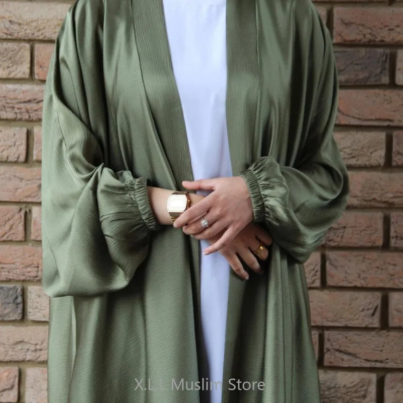Abaya Satin Longue Élégante - 8 coloris
