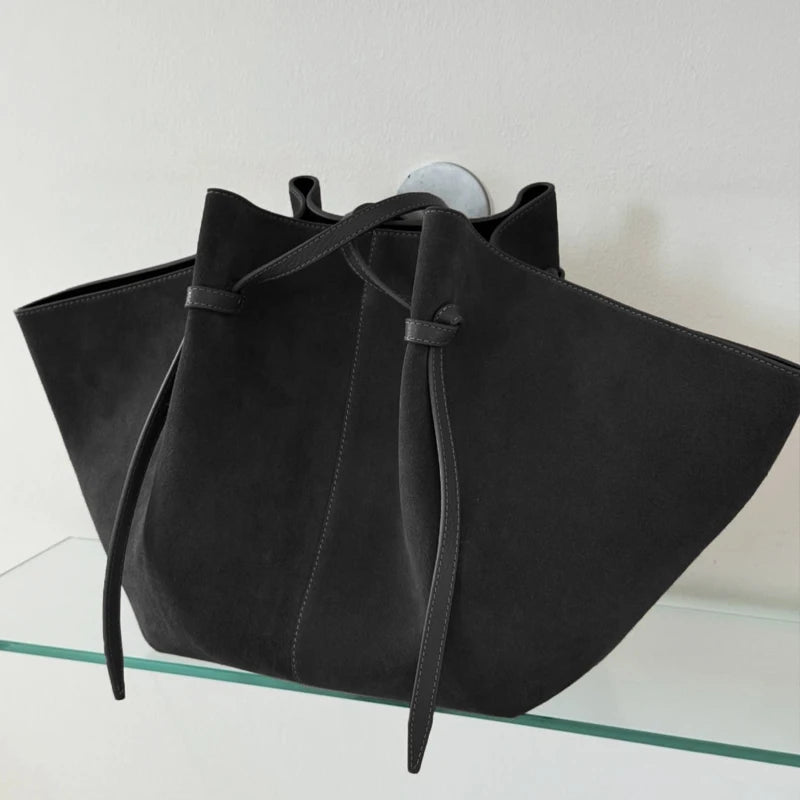 Sac fourre-tout en simili-daim – Grande capacité – Plusieurs coloris