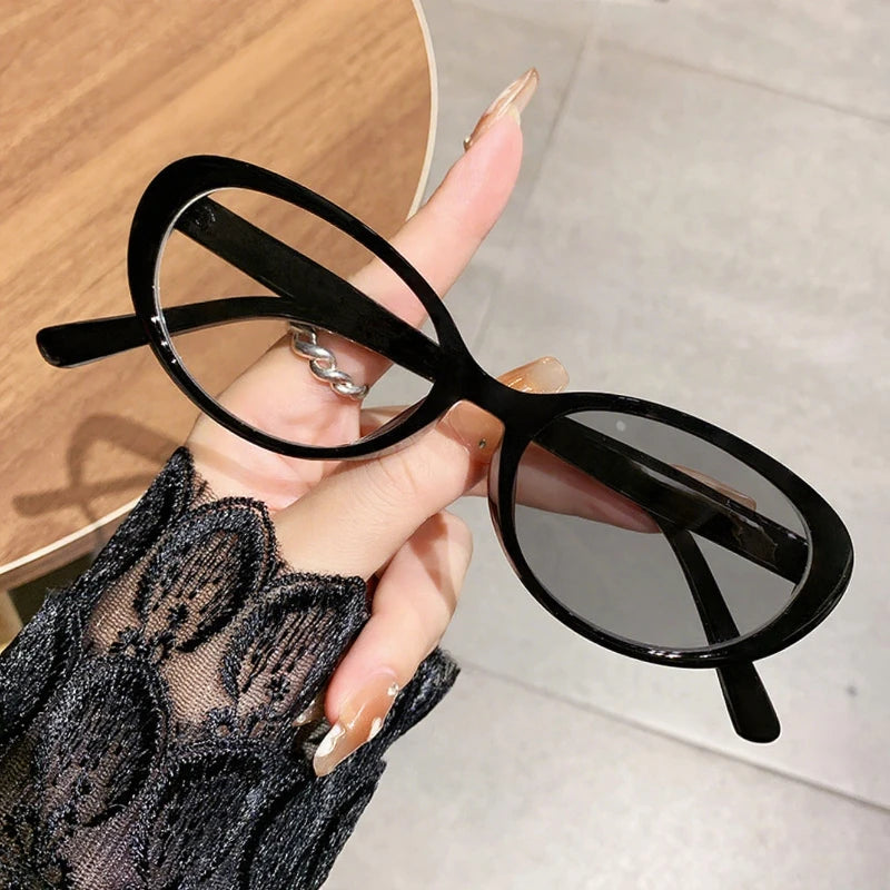 Lunettes photochromiques de vue femme – Monture ovale, anti lumière bleue