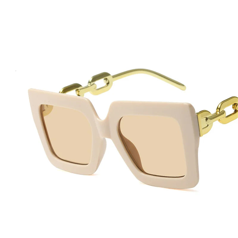 Lunettes de soleil oversize carrées – Unisexe – Plusieurs coloris
