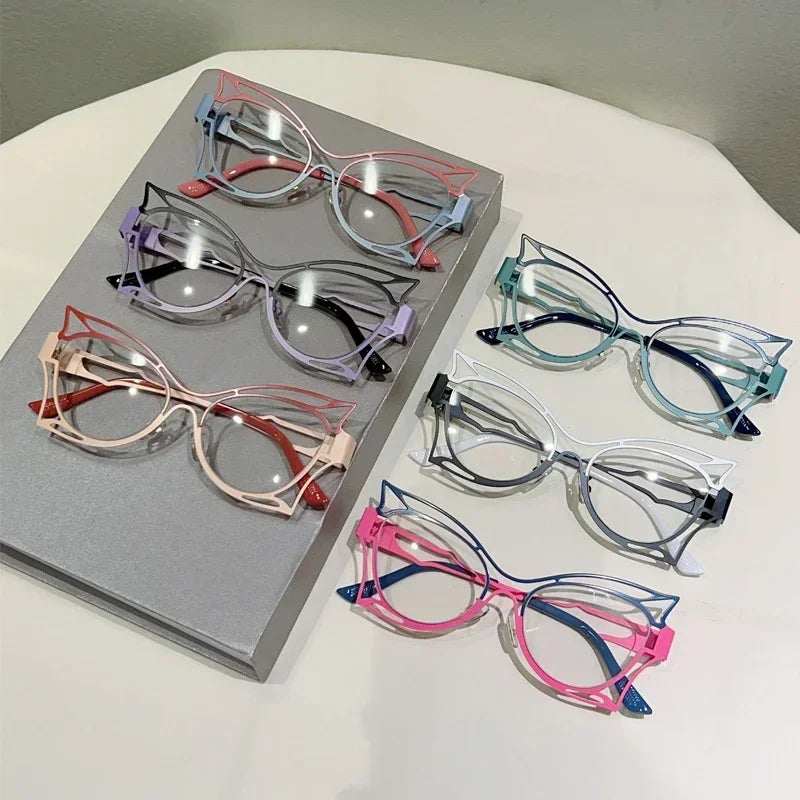 Lunettes papillon  – Anti-lumière bleue, multicolore – Plusieurs coloris