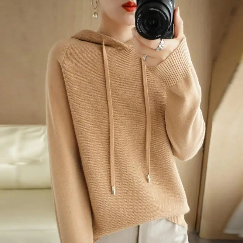 Sweat-shirt à capuche femme – pullover décontracté,  10 coloris