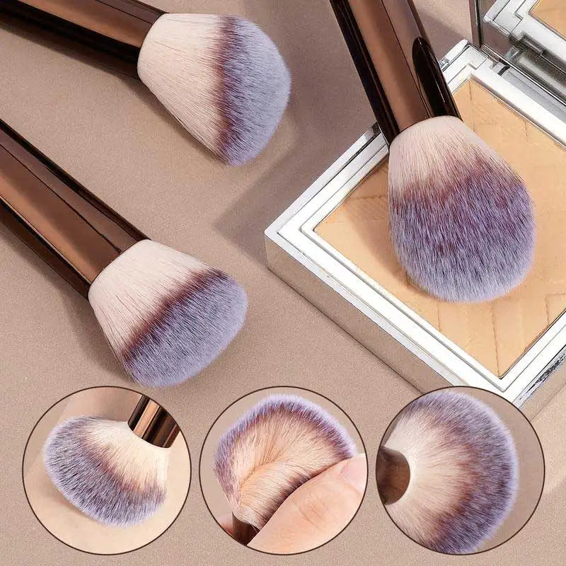 Set 13 pinceaux maquillage – Fond de teint, poudre, fard à paupières, blush & kabuki