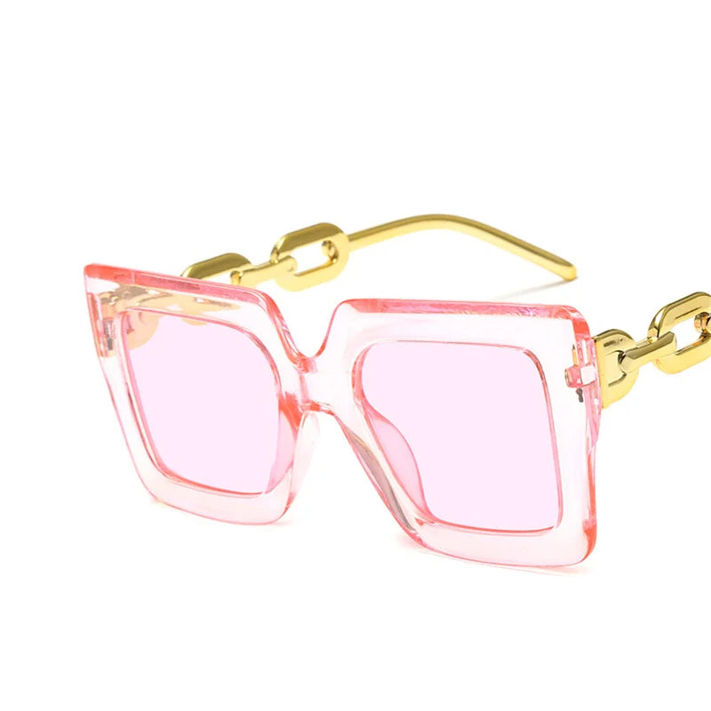 Lunettes de soleil oversize carrées – Unisexe – Plusieurs coloris