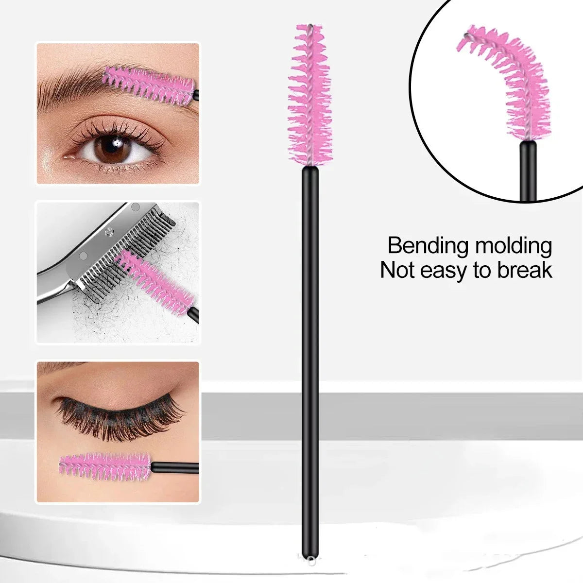 Kit Ciseaux à Sourcils en Acier Inoxydable avec Peigne – Plusieurs Coloris