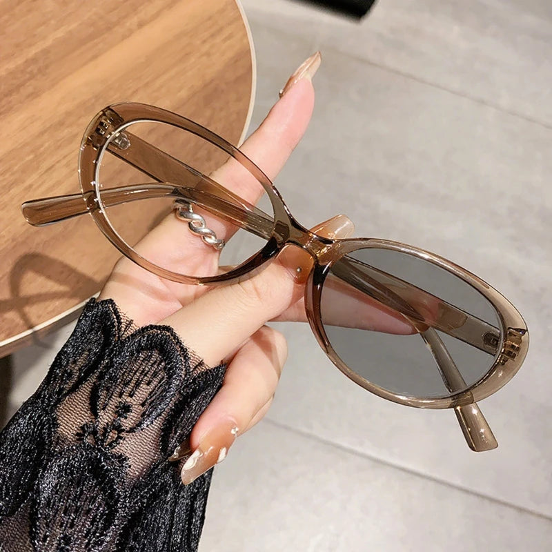 Lunettes photochromiques de vue femme – Monture ovale, anti lumière bleue