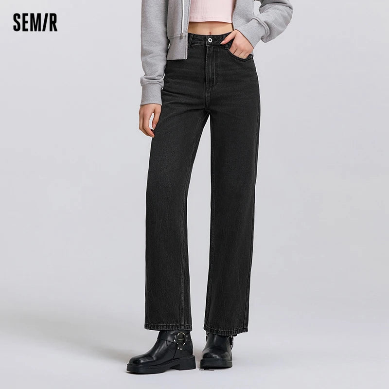 Jean Vintage Femme – Coupe Large Doux & Confortable Printemps Été -4 coloris