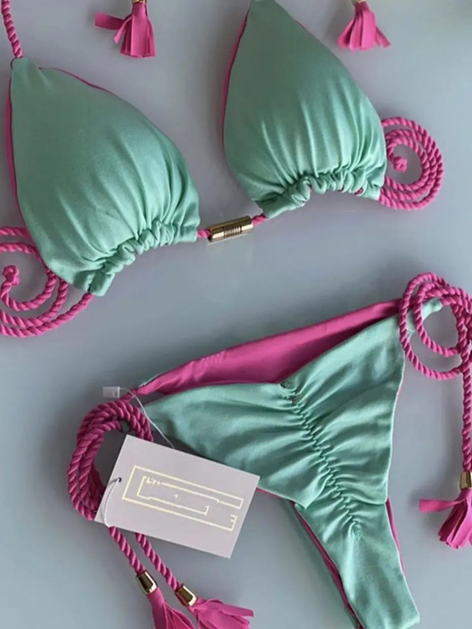 Bikini Femme & Taille Haute – 16 Coloris