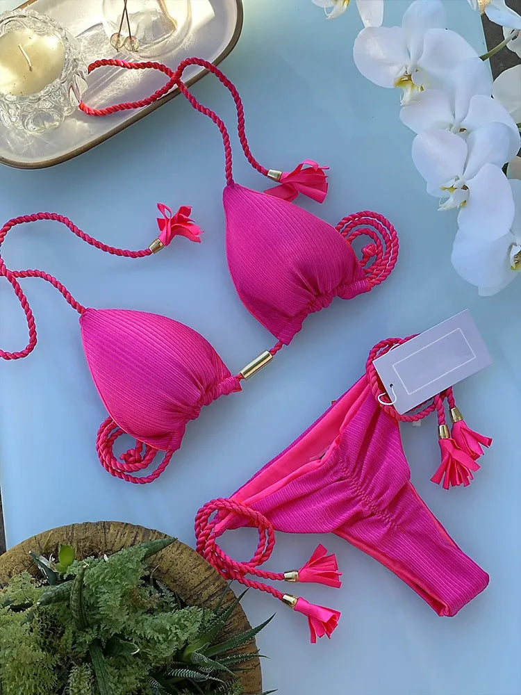 Bikini Femme & Taille Haute – 16 Coloris