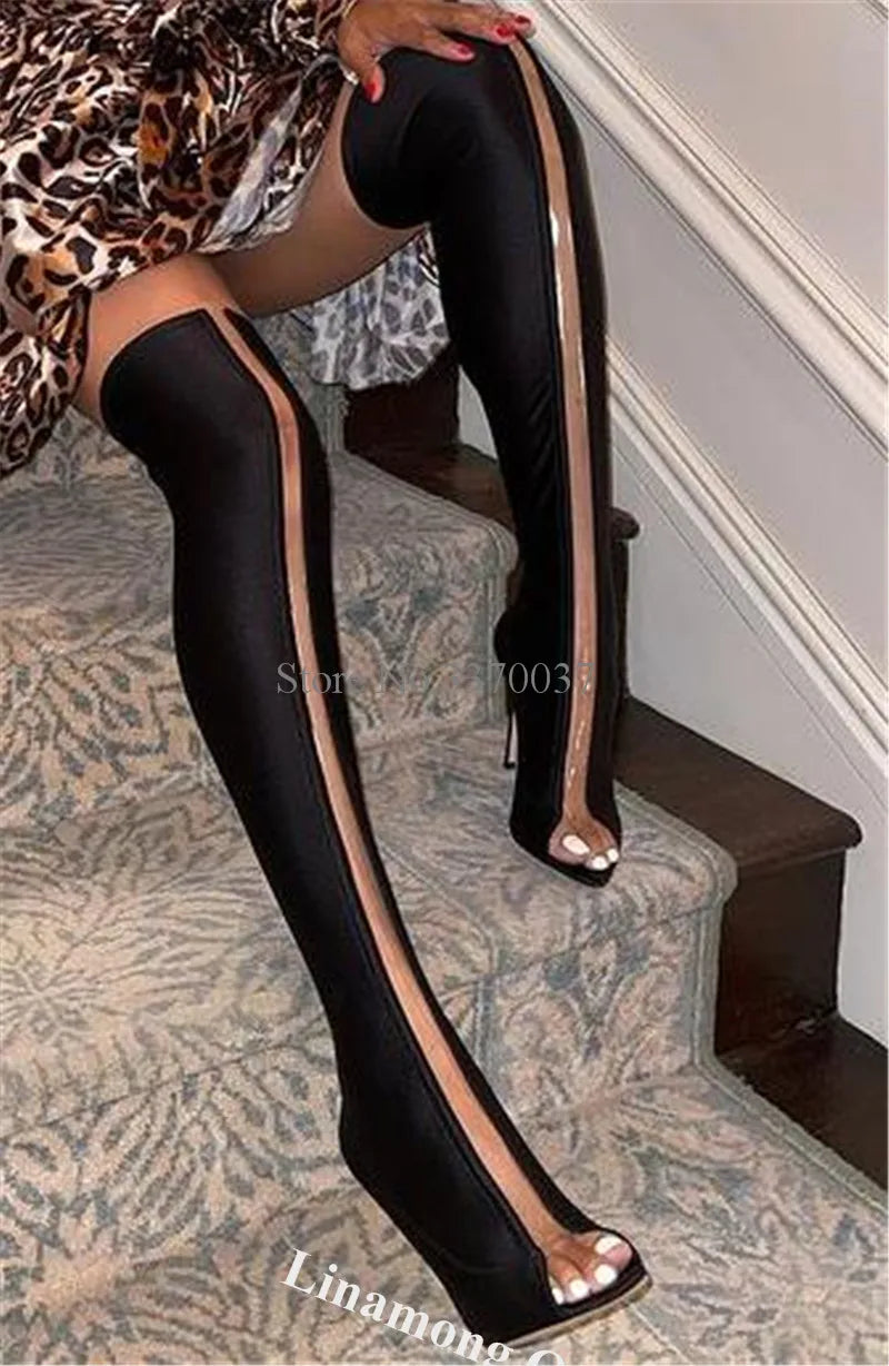 Bottes Femme Tissu Élastique – Talon Aiguille & Bout Pointu | Courtes ou Longues