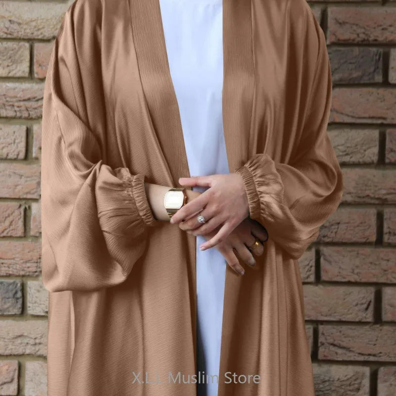 Abaya Satin Longue Élégante - 8 coloris