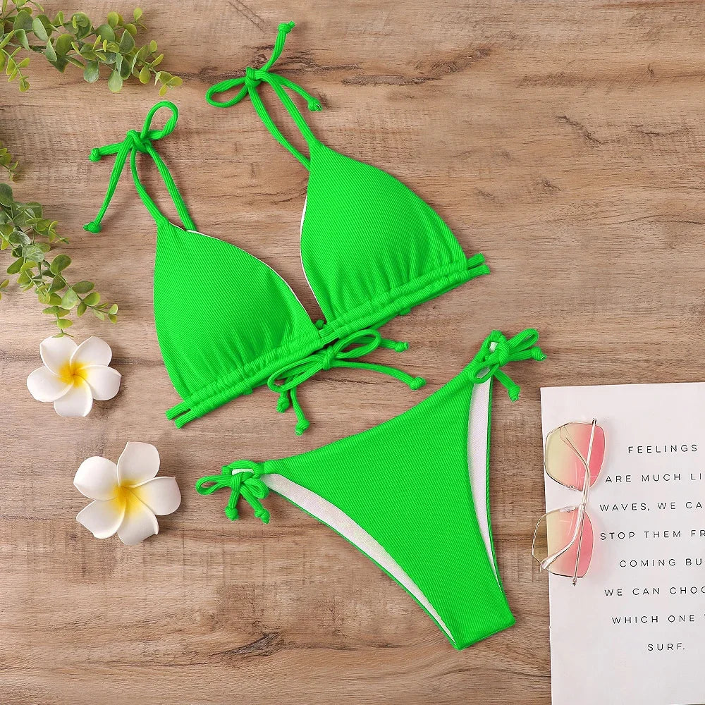Bikini 2 Pièces – Style Brésilien -Plusieurs coloris