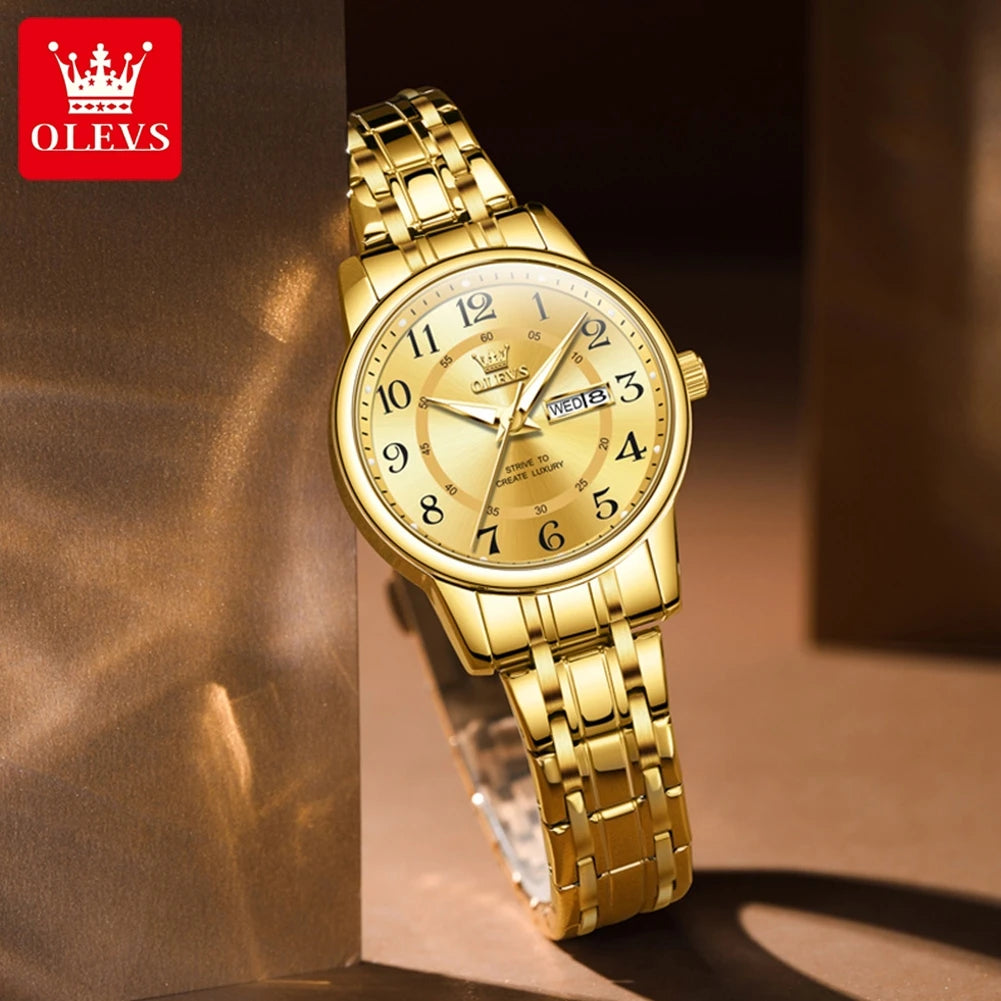 Montre femme – Quartz, acier, élégante – Plusieurs coloris