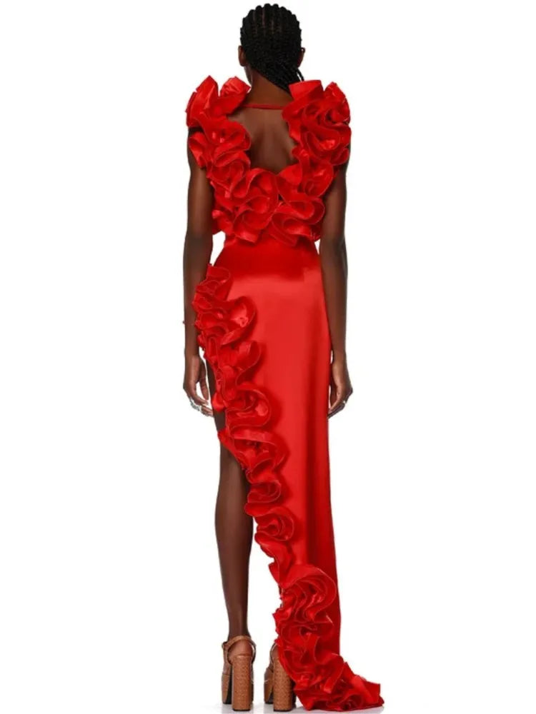 Bikini avec jupe pour femme, maillot de bain, imprimé épissure à volants, vêtements de plage, couvertures de bikini de vacances, tenues d'été, nouveau