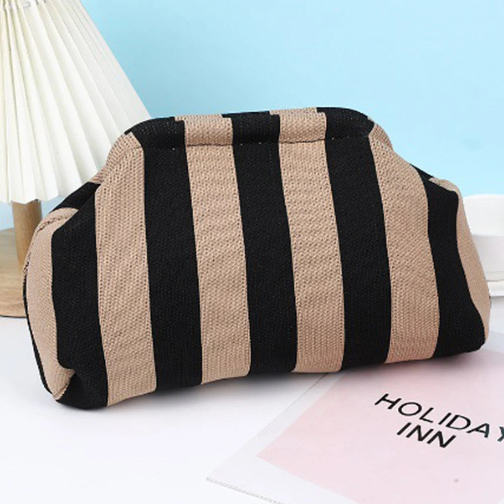 Pochette de plage en crochet – Sac été décontracté, color-block 13 coloris
