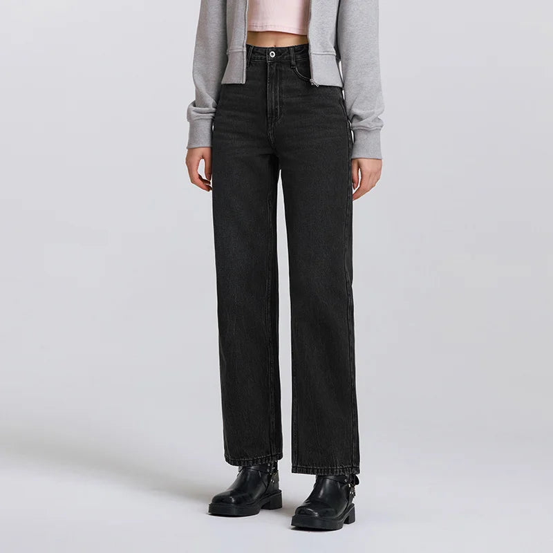 Jean vintage femme Coupe large, doux et confortable