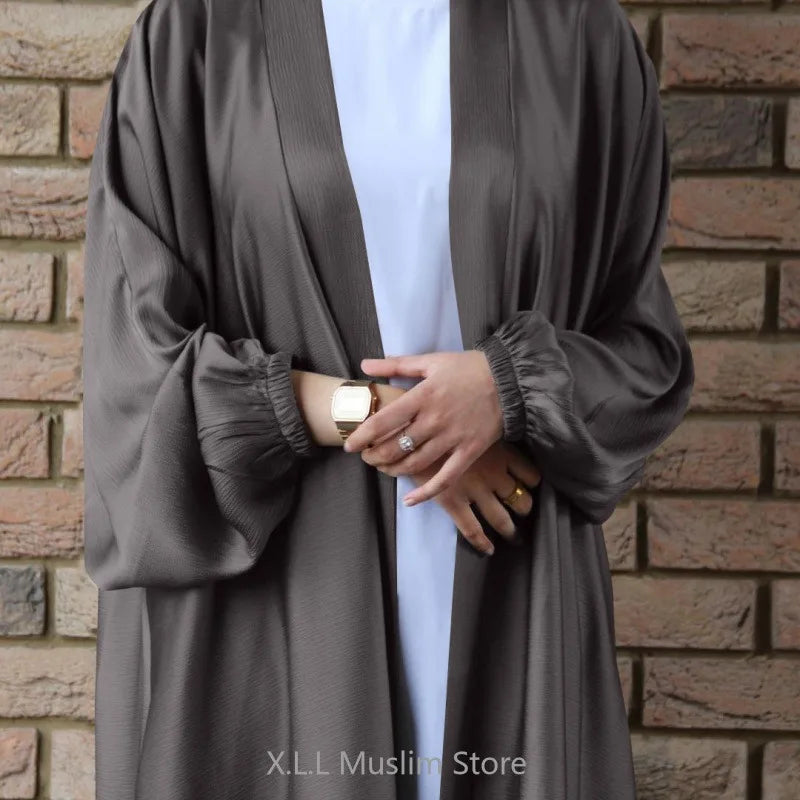 Abaya Satin Longue Élégante - 8 coloris