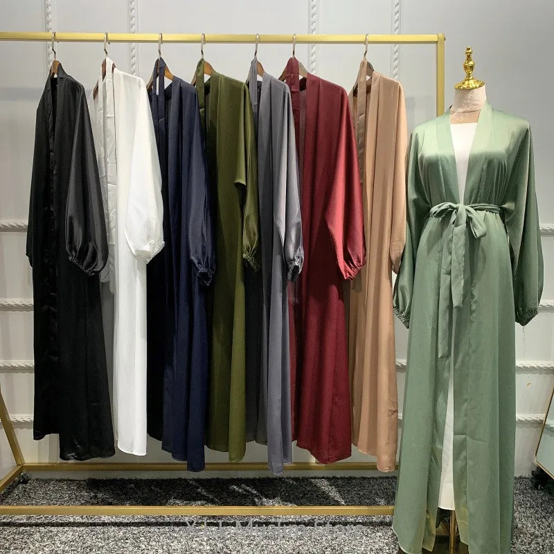 Abaya Satin Longue Élégante - 8 coloris