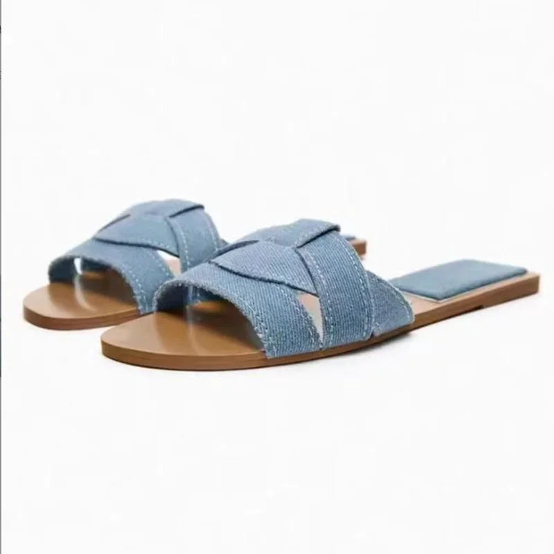 Sandales Plates Tissées – Confort Décontracté Été-Plusieurs coloris