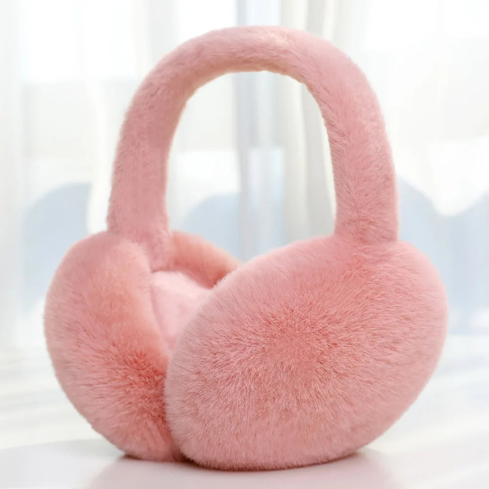 Cache-oreilles pliables unisexe – Couleur unie, épais – Plusieurs coloris