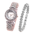 Montre femme diamant – Cadran rond, chiffres romains – Plusieurs coloris