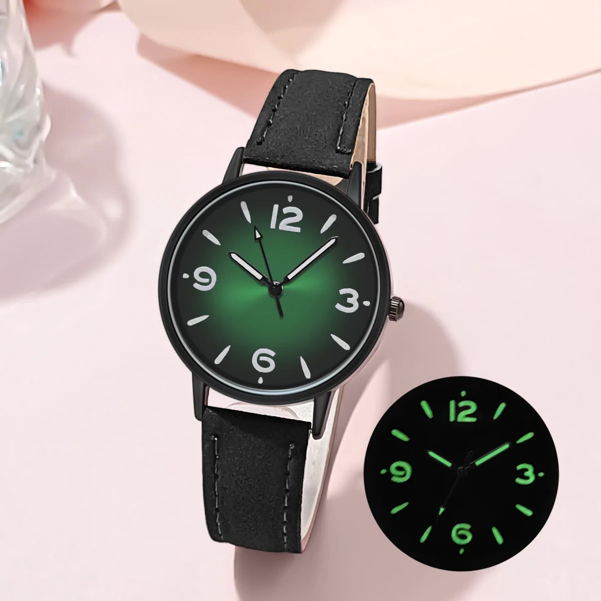 Montre femme quartz – Bracelet cuir PU – Plusieurs coloris