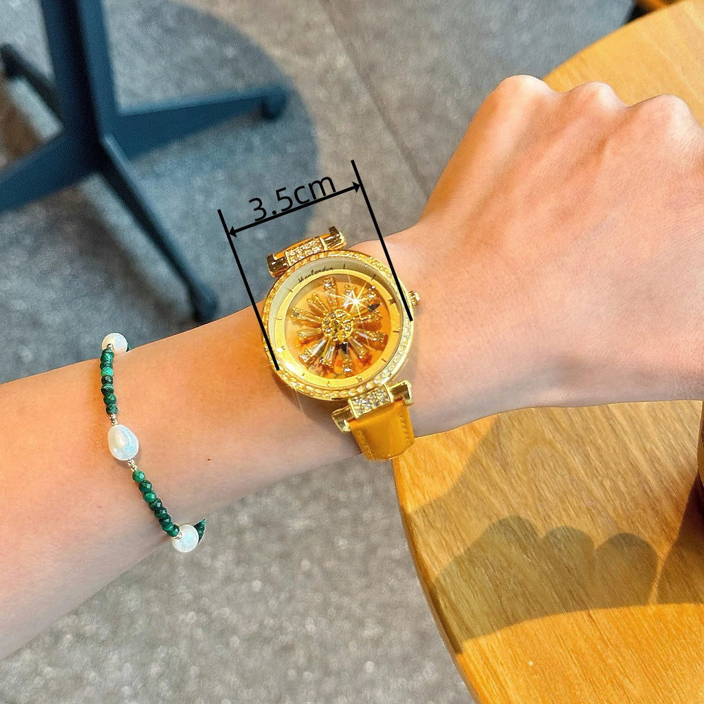 Montre SANDA femme – Rectangle, quartz, romain, étanche