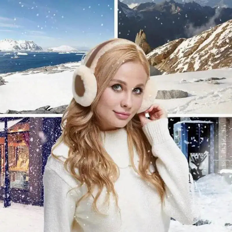 Cache-oreilles pliables  – Peluche douce – Plusieurs coloris